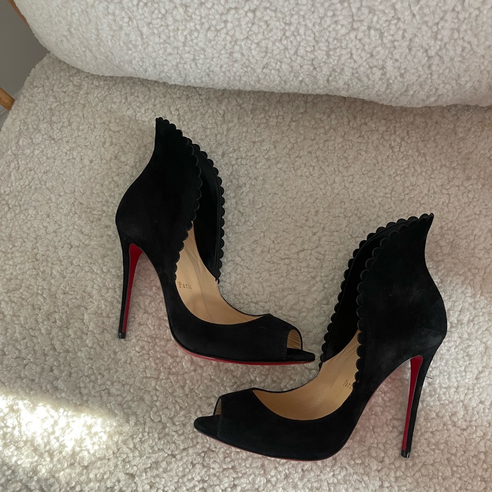 Louboutin heels with beautiful ankle accent!